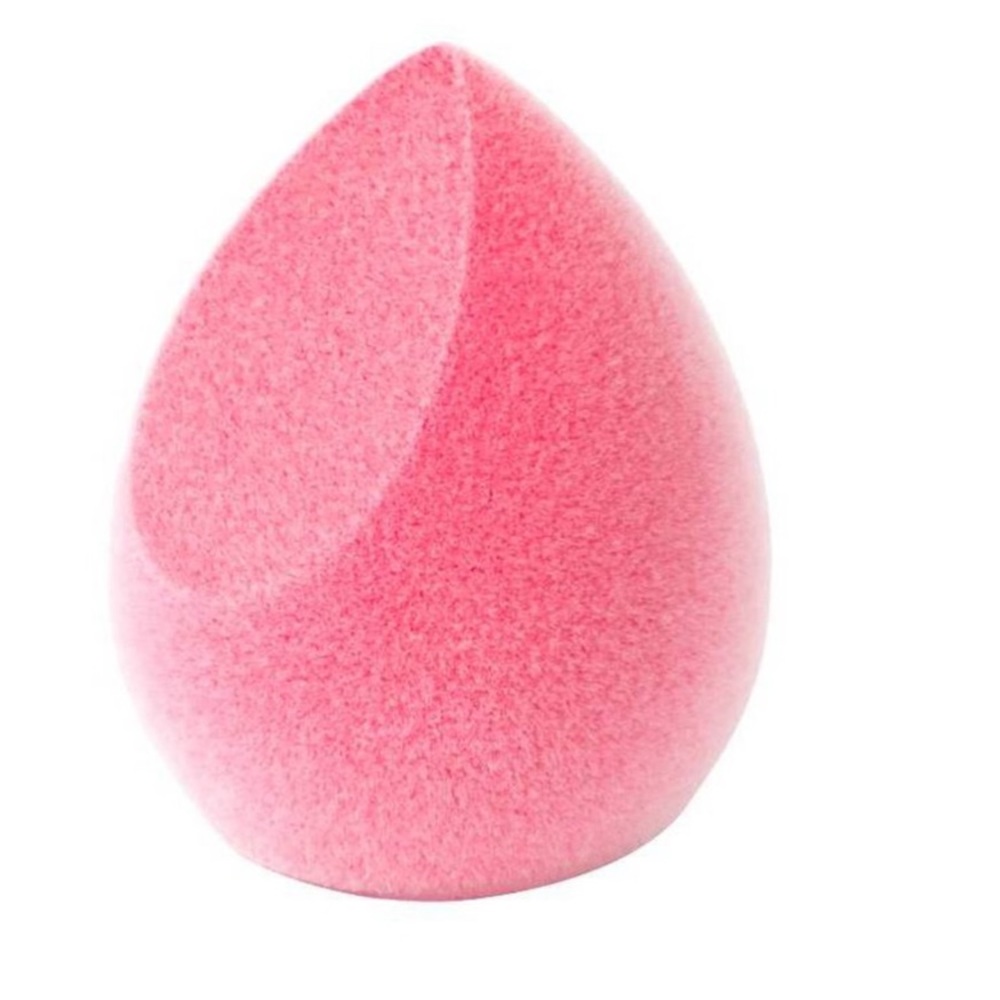 JUNO & CO. Microfiber Rose Velvet Makeup Sponge - Pink, Trial/Travel Size, New